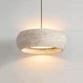 Yellow Travertine Nordic Drum Pendant Light