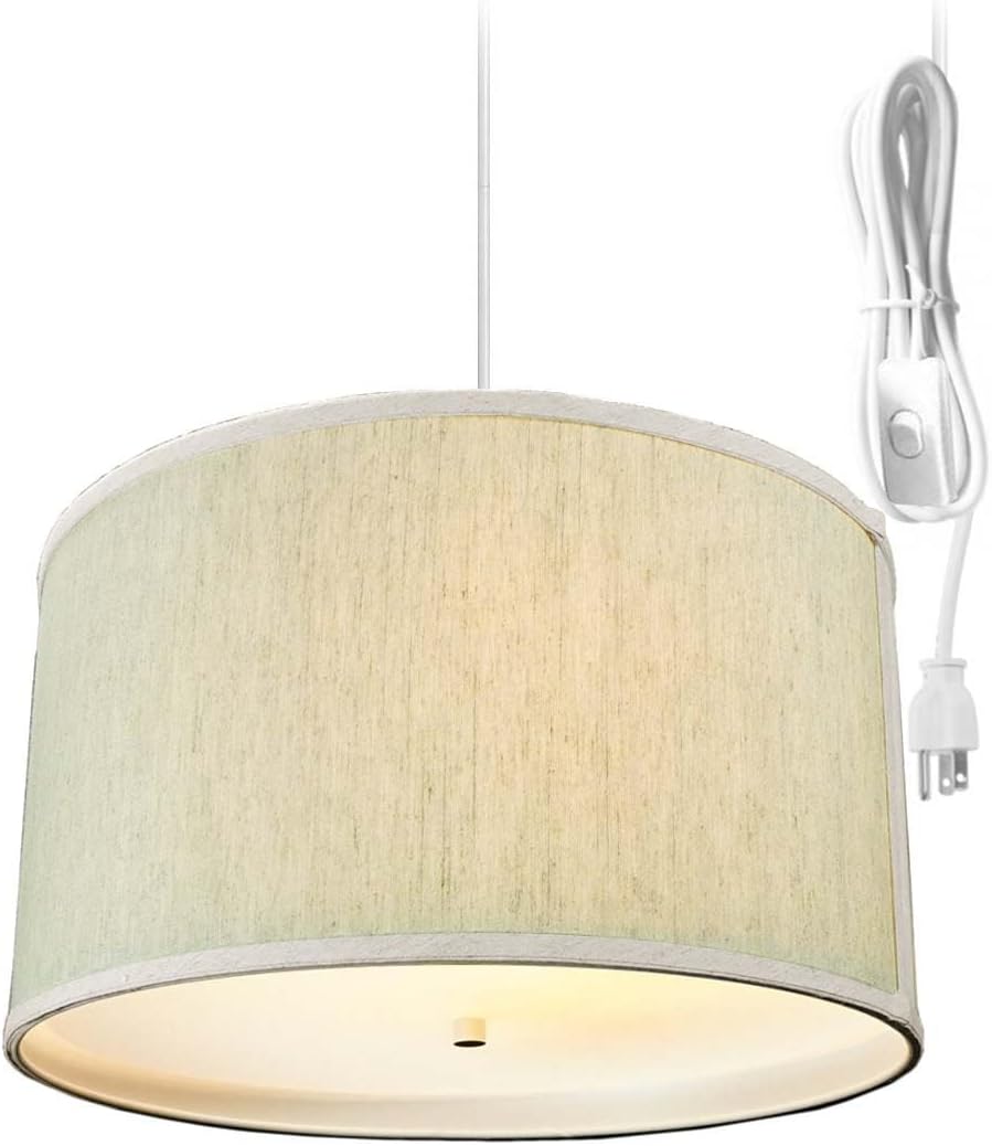 HomeConcept Oatmeal Plug-in Pendant Light