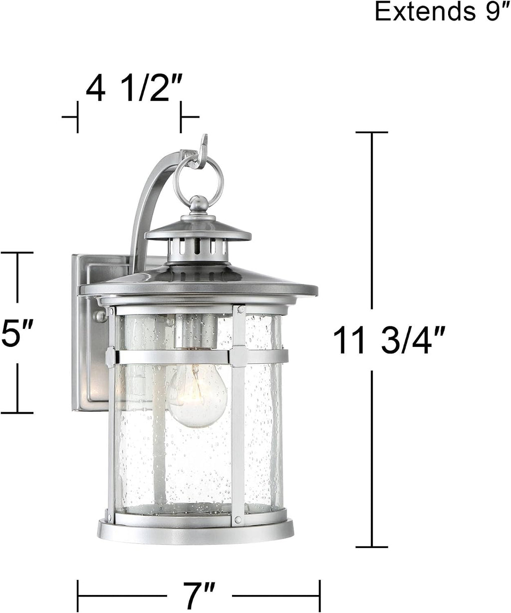 Franklin Chrome Industrial Outdoor Wall Light