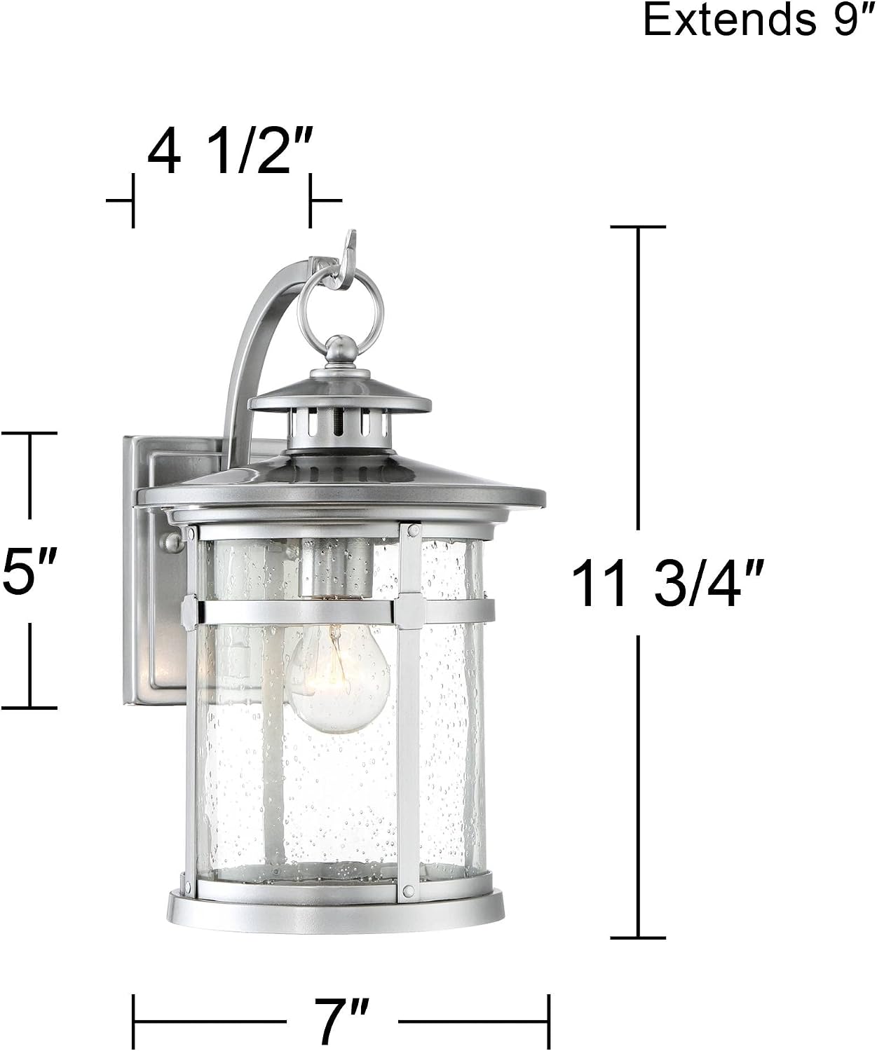 Franklin Chrome Industrial Outdoor Wall Light