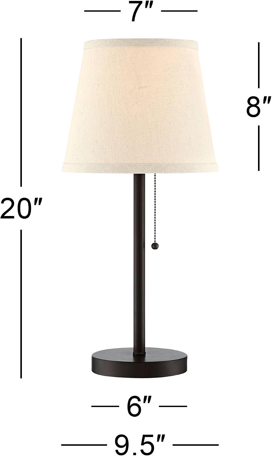 360 Lighting Bronze USB Table Lamps Set