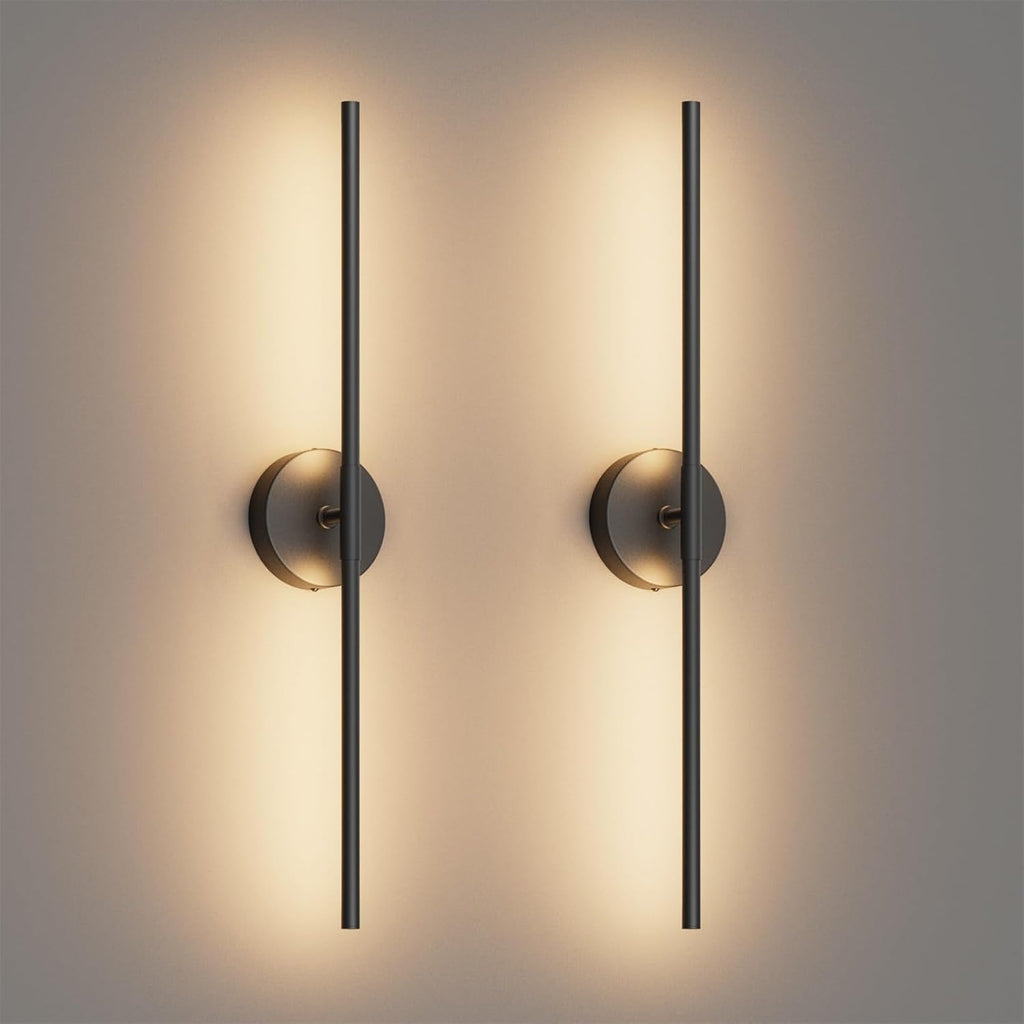 Black Rotatable LED Modern Wall Sconce