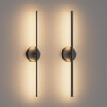 Black Rotatable LED Modern Wall Sconce