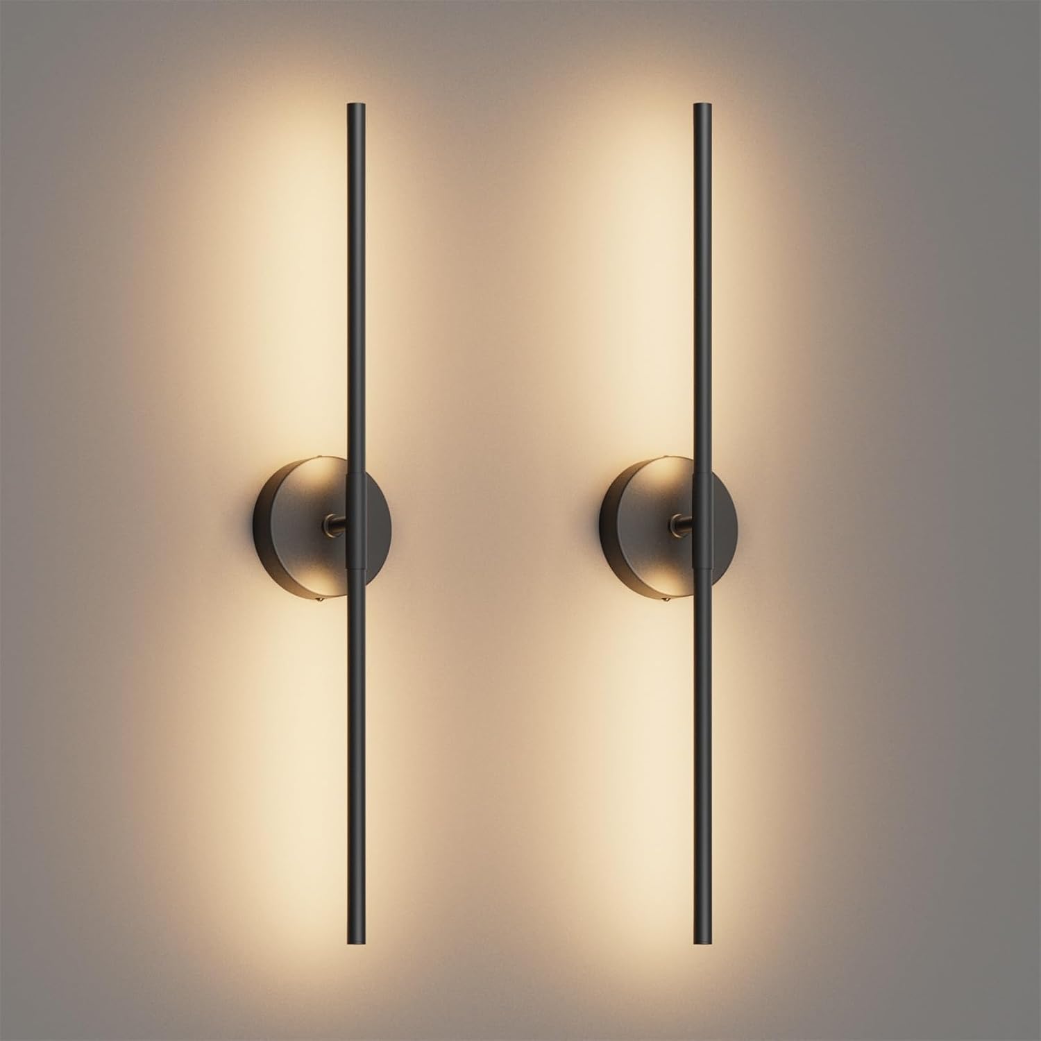 Black Rotatable LED Modern Wall Sconce