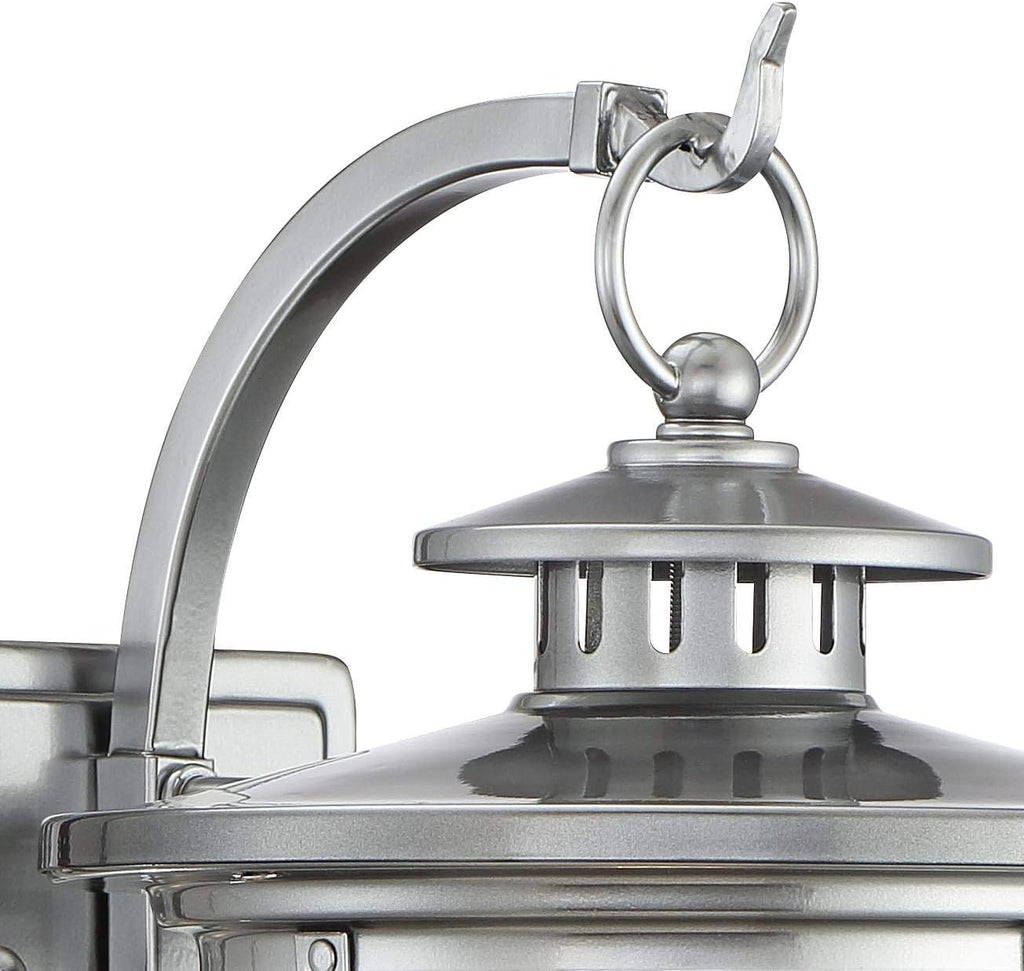 Franklin Chrome Industrial Outdoor Wall Light