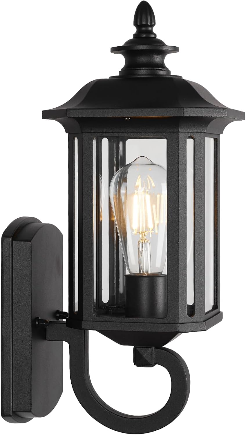 Black Outdoor Wall Lantern