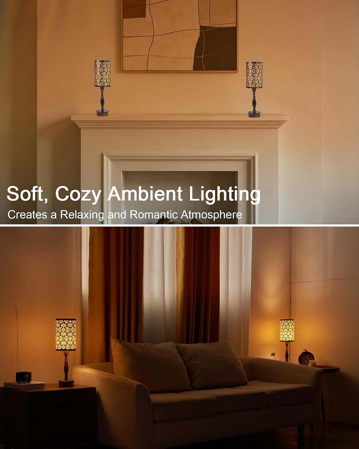 Bronze Cordless Touch Table Lamp