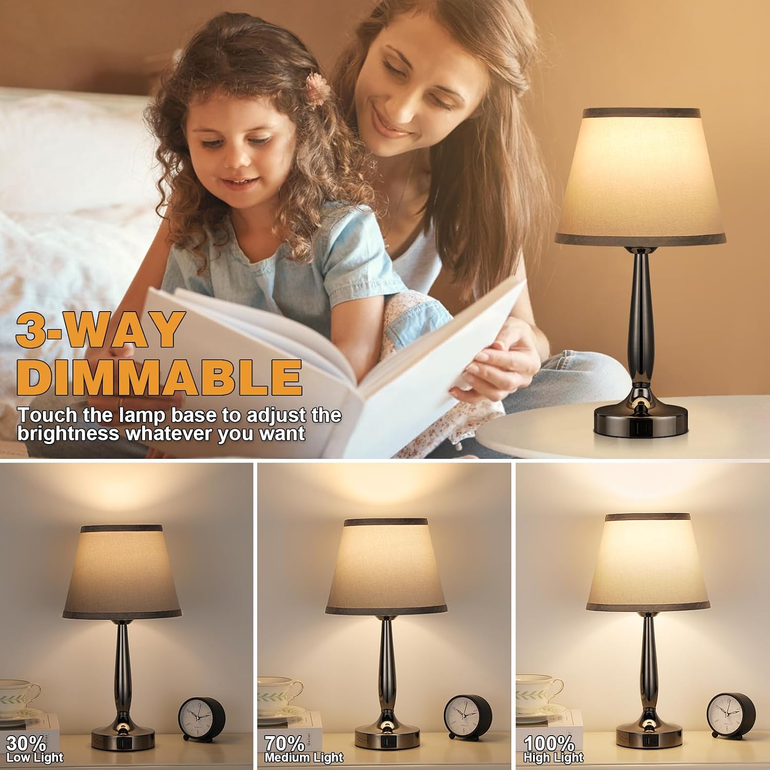 USB-C Touch Dimmable Table Lamp