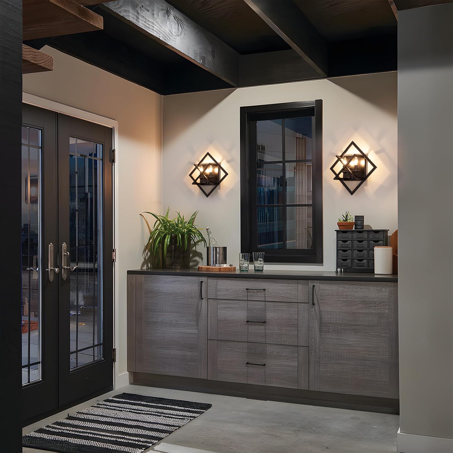 Rustic Farmhouse Indoor Wall Sconce