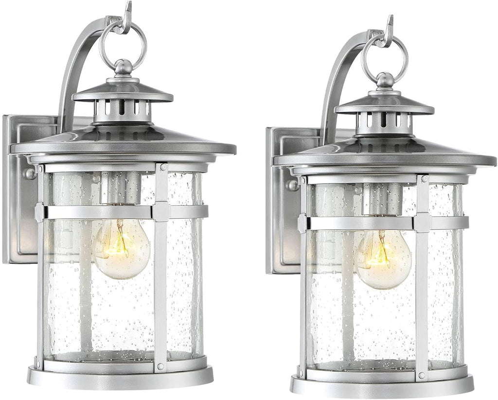 Franklin Chrome Industrial Outdoor Wall Light