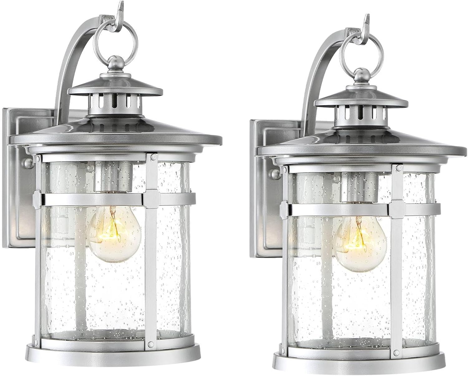 Franklin Chrome Industrial Outdoor Wall Light
