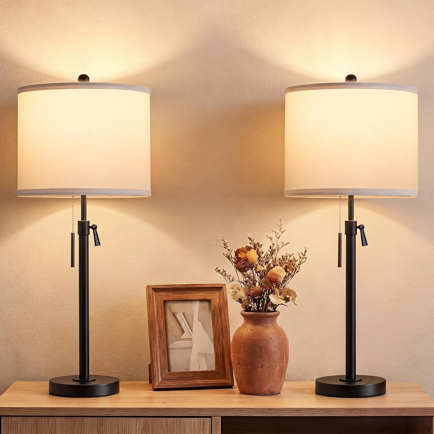 Adjustable Gold Table Lamps Set