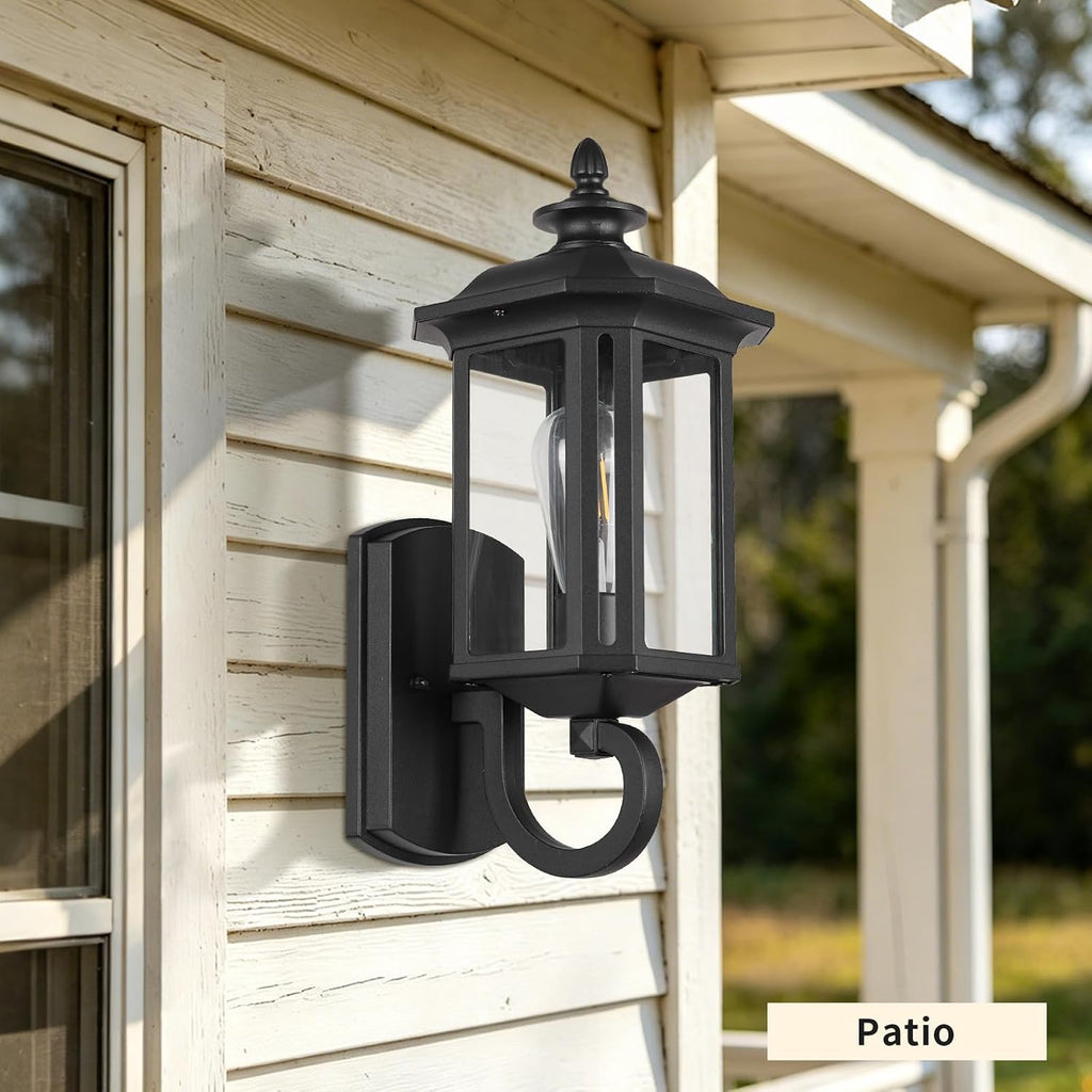 Black Outdoor Wall Lantern