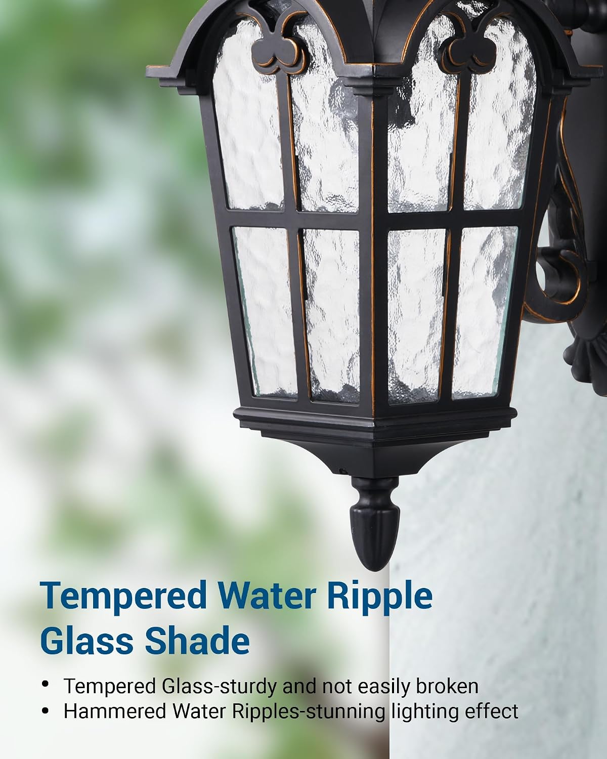 Black Dusk Dawn Wall Lantern