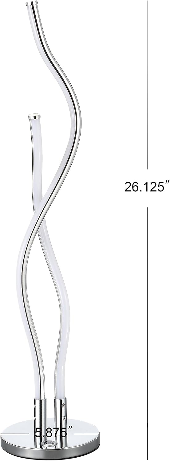 Chrome Integrated LED Table Lamp