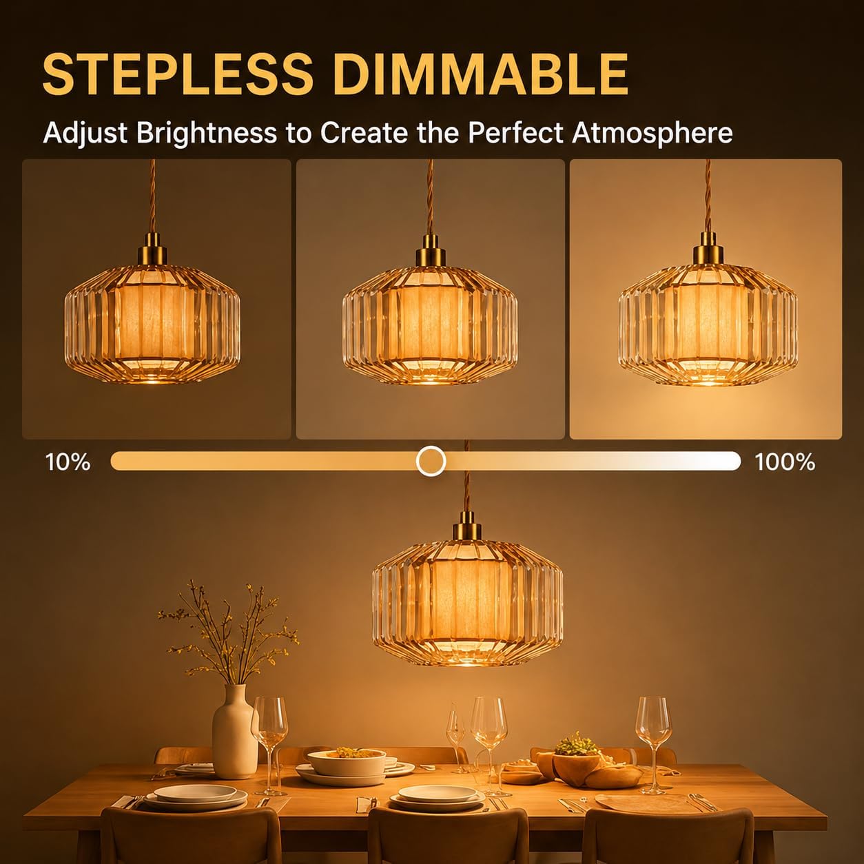 Gold Amber Glass Plug-in Pendant Light