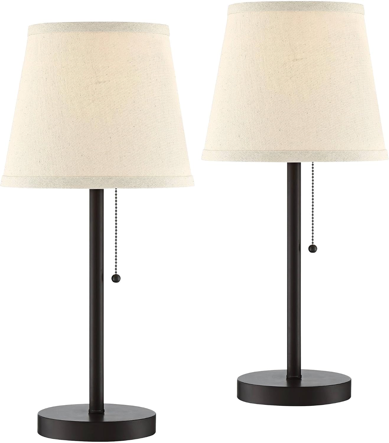 360 Lighting Bronze USB Table Lamps Set