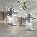 Franklin Chrome Industrial Outdoor Wall Light