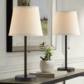 360 Lighting Bronze USB Table Lamps Set
