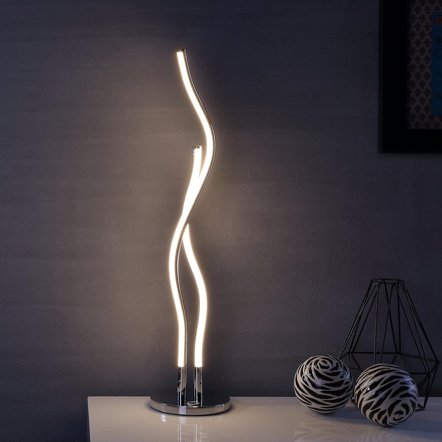 Chrome Integrated LED Table Lamp